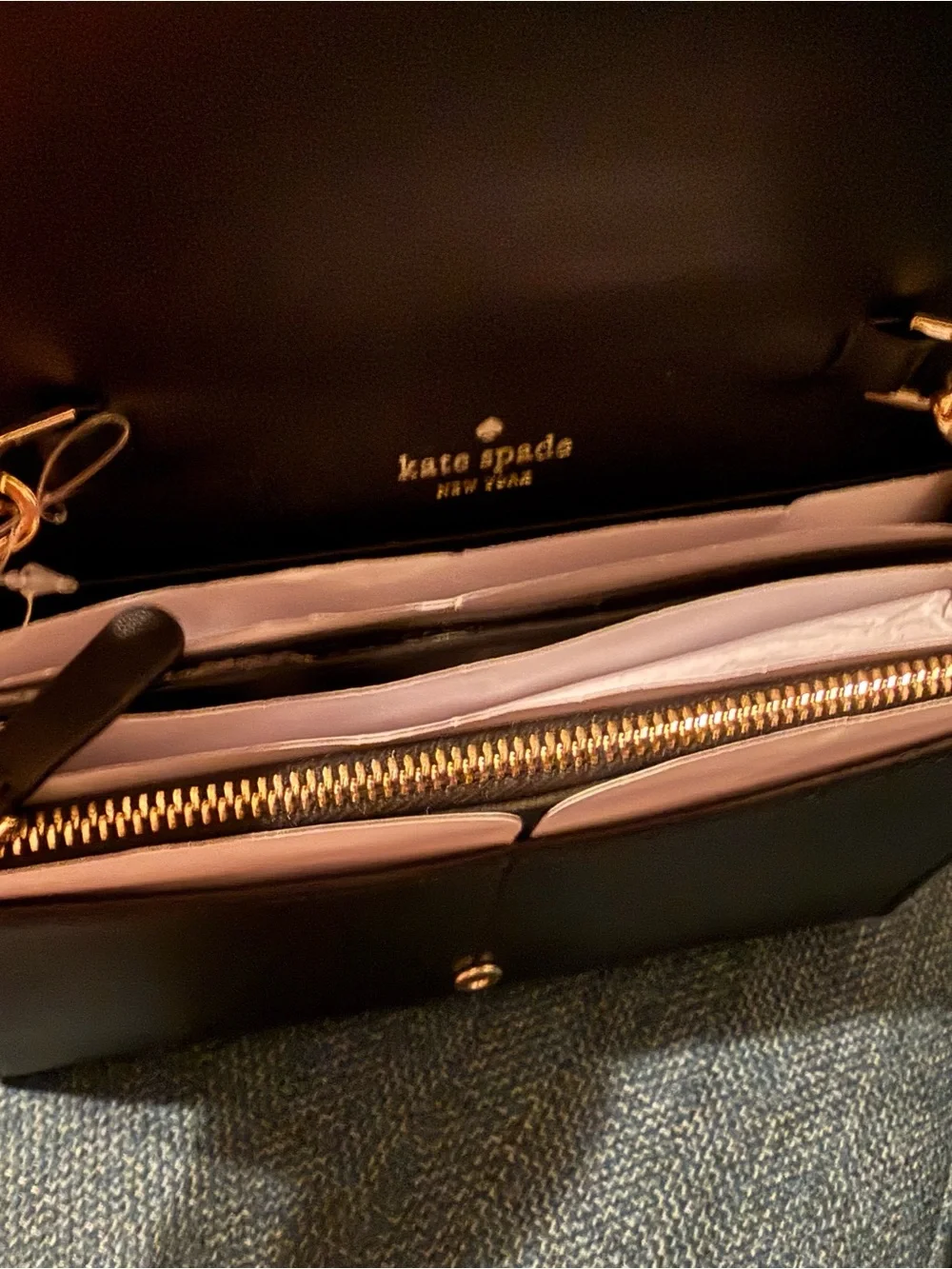 Kate Spade Black Leather Kerri Crossbody Bag